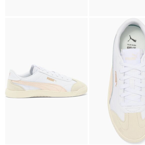 NWT Puma Club 5V5 Sneaker White-Rosebay-Puma Gold - Picture 11 of 11
